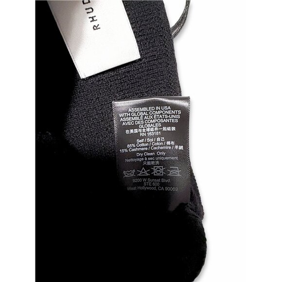 RHUDE Cross Logo Knitted Beanie – Black, OS, NWT, FW24 $295 MSRP - Picture 3 of 5